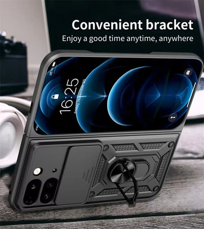 TitanRing Pixel Fold – Armor Shockproof Magnetic Stand Case